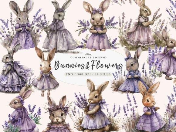 Download Baby Bunny Clipart, Provence Lavender - Baby bunny clipart Collection