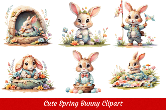 Download Spring Baby Bunny Clipart - Baby bunny clipart Collection
