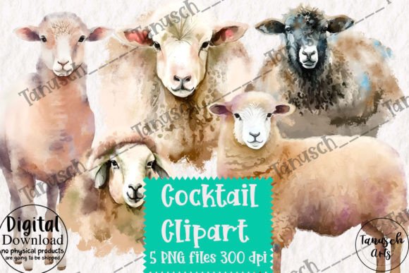 Download Watercolor Sheep Clipart Part 2 - Watercolor sheep Collection